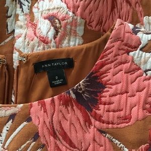 Ann Taylor floral quilted sheath dress